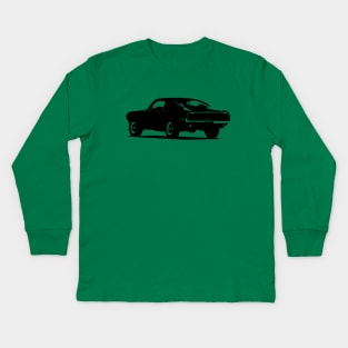 Ford mustang 68 fastback bullitt Kids Long Sleeve T-Shirt